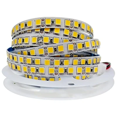 Imagen de Tesfish Tiras de luz LED 12V, Blanco Cálido 3000K 5M 5054 IP20 120 LEDs/M 600 LEDs en Total Súper Brillante Luces para Dormitorio, Decoración Cocina
