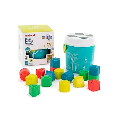 Imagen de Miniland Colección Feel To Learn by Siéntete para Aprender Encajables bebé, Multicolor, S (97341)