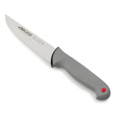 Imagen de Arcos Serie Colour Prof Cuchillo Carnicero Hoja de Acero Inoxidable Nitrum 150 mm Mango Polipropileno Recubierto Elastómero Color Gris