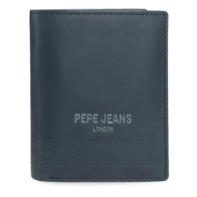 Imagen de Pepe Jeans Deep Cartera Vertical con Monedero Azul 8,5x10,5x1 cms Piel by Joumma Bags