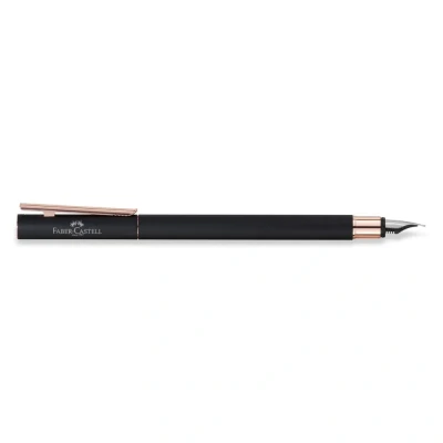 Imagen de Faber Castell Neo Slim Matte Black &amp; Rose Gold FP F