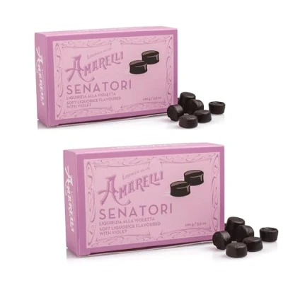 Imagen de Amarelli Regaliz Senatori Caramelos De Con Violeta 2x100 gr