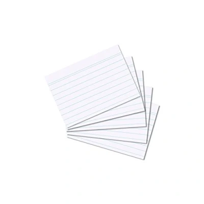 Imagen de Herlitz 10621464 Fichas (A8, Paquete de 100), Blanco