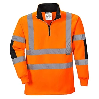 Imagen de Portwest Sudadera De Alta Visibilidad Xenon Rugby, Tamaño: 4XL, Color: Naranja, B308ORR4XL