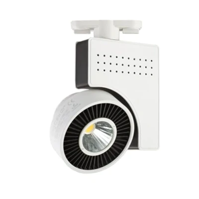 Imagen de Blendend Foco LED de carril 33W, 3 hilos, alta eficiencia, luz brillante, ideal para iluminación comercial y acentuación espacios.
