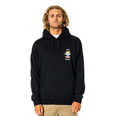 Imagen de Rip Curl Sudadera Marca Modelo con Capucha Search Icon Negro