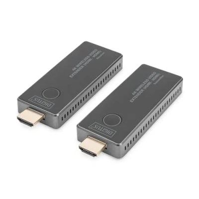 Imagen de DIGITUS DS 55323 Extensor HDMI inalámbrico UHD 4K/30 Hz 30 m de Alcance Set: Transmisor y Receptor a Plug &amp; Play 2.0/1.4 HDCP 2.2/1.4