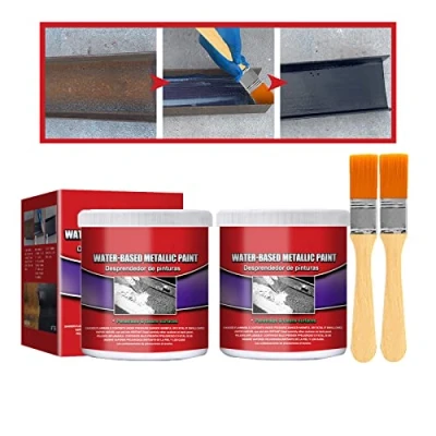 Imagen de XIRUJNFD Water Based Metal Rust Remover, Remover for Metal, Anti Paint Metallic Car Chassis Converter (2 Set 100ml)