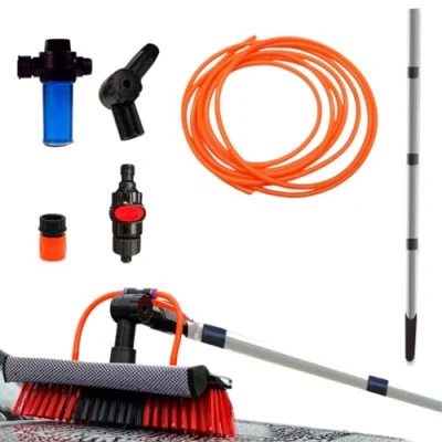 Imagen de Escoba telescópica para Limpieza Starlyf Telescopic Hydrocleaner, Alimentada por Agua, Dosificador de jabón, Paneles solares, Lavado Camiones, Bus, Coches, Techos (3.6 MTS No Telescopico)
