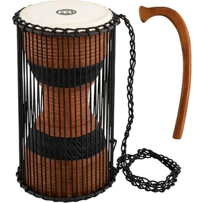 Imagen de Meinl Percussion ATD L Timbal africano (tamaño grande, 20,32 cm), color marrón y negro