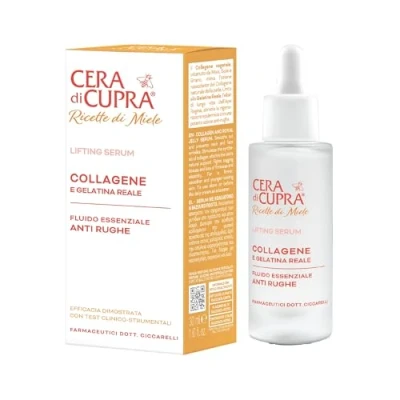 Imagen de Cera di Cupra, Lifting Serum Suero de Colágeno y Jalea Real, Reafirma la Piel Alisa las Arrugas Rostro Cuello, Made in Italy, Dermatológicamente Probado, 30 ml