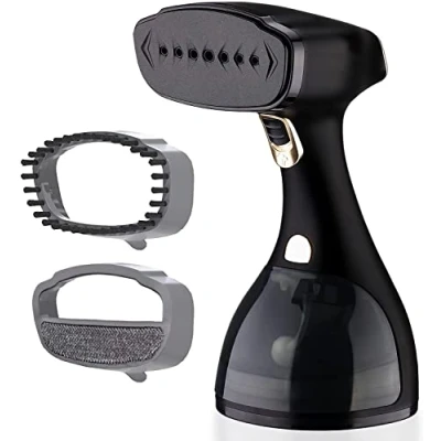 Imagen de LEBENLANG Plancha Vertical Vapor 1500W 25g/min &amp; Depósito 300ml con Guante I Steamer de Viaje Ropa A Mano