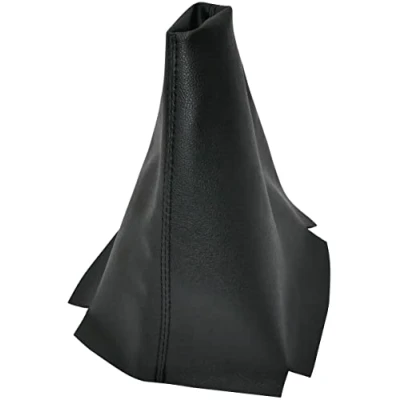 Imagen de AERZETIX C58524 Funda para palanca de cambios compatible con VW Polo 9N 9N2 2002 a 2009 color: negro en piel sintética