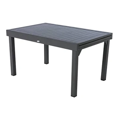 Imagen de HESPERIDE HES 139779 Mesa Extensible de Aluminio Piazza 6/10 plazas, Color Gris, Metal, L
