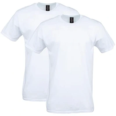 Imagen de Gildan Softstyle Cotton T Shirt, Style G64000, Multipack Camisa, Blanco 2 Piezas (White (2 Pack), L (Pack de 2) Unisex Adulto