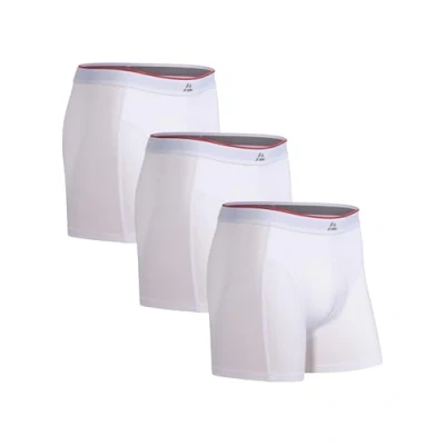 Imagen de DANISH ENDURANCE Calzoncillos Hombre Boxer de Bambu, con o Sin Bolsillo, Suaves y Elásticos, 3 Pack, Blanco, 2XL