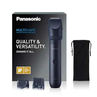 Imagen de Panasonic Multishape ER CKL1: recortador de barba y pelo resistente al agua para hombre con batería ion litio recargable