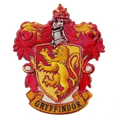 Imagen de Mono Quick 18068 Gryffindor Parche termoadhesivo de Harry Potter, Hogwarts, Slytherin Hufflepuff Ravenclaw