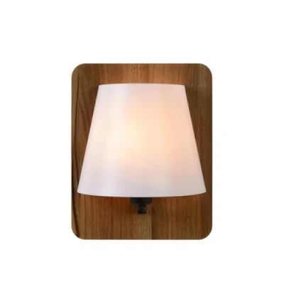 Imagen de Lucide Idaho Lámpara de pared madera, E14, 15 W, Wood, 12.5 x 25 cm