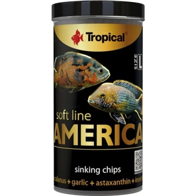 Imagen de Soft Line America Size L 250ml / 130g el alimento Blando en Forma de Chips alimenticios Que se Hunden para los Peces omnívoros y carnívoros América del Norte Sur