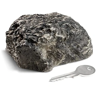 Imagen de com four® Piedra para Llaves Medium Hill de imitación con Compartimento Secreto Roca Artificial Geocaching Escondite Aspecto Maniquí