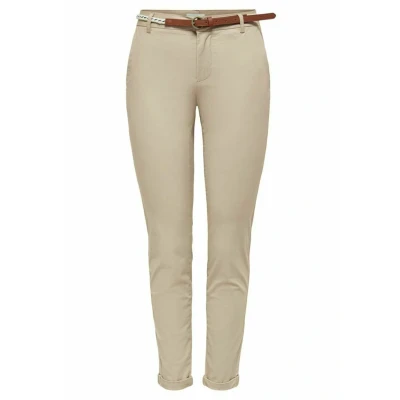 Imagen de ONLY Onlbiana Life Cotton Belt Cinturón Chino de algodón Pantalones, Humus, 34 W/32 L para Mujer