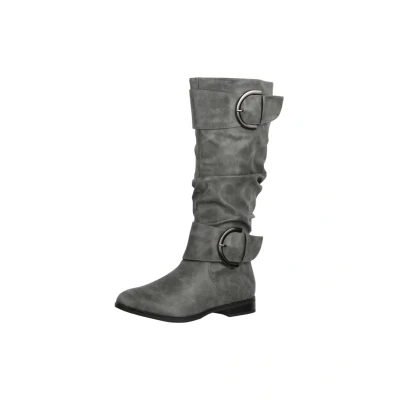 Imagen de Elara Botas Mujer Botines Deslizamiento Chunkyrayan JY1989 Grey 37