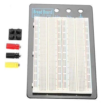 Imagen de Hilitand Breadboard sin Costura Tabla de Pan 1660 Puntos Plug in Agujeros ABS, Prueba Circuito Soldadura Cama