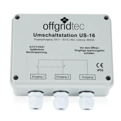 Imagen de Offgridtec Estación de conmutación para conexión prioridad (SAI, US 16, 230 V, 16 A, 3600 W)