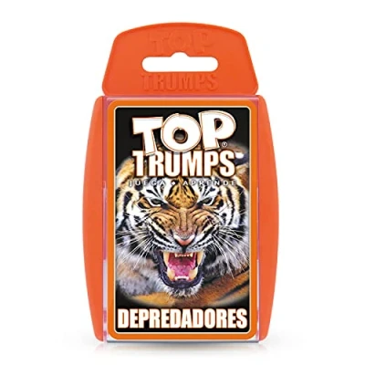Imagen de Top Trumps Cards Predators Cartas Españolas, Juegos De Adultos, Para Niños, Trivia, Desde 6 Años, 2+ Jugadores