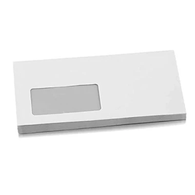 Imagen de Home Office Sobres de Papel, Cartas (50 unidades, autoadhesivos, con ventana), color blanco