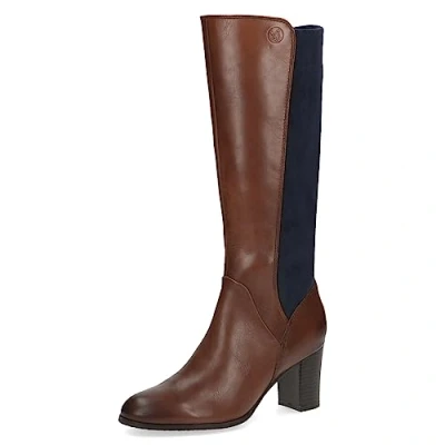 Imagen de CAPRICE 9 25519 41, Botas tacón para Mujer, Marrón (Cognac/Ocean), 36 EU