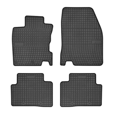 Imagen de DBS Alfombrillas de Coche Goma A Medida para 4 uds. Inodora Antideslizante Contorno Elevado 1765900, Negro