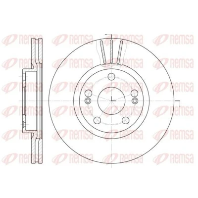 Imagen de REMSA 6301.10 Disco de freno Eje delantero 280, 280 24 5 ventilado RENAULT: MEGANE 2 Coupe Cabriolet, Stufenheck, Kombi