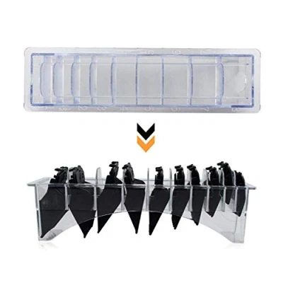 Imagen de Soporte de clipper, caja almacenamiento peine límite organizador posicionamiento clipper pelo, protección para accesorio guía(02)