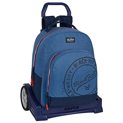 Imagen de Mochila 305 con Carro Evolution, Tejido Reciclable, Blackfit8 Stamp, 320x150x420 mm