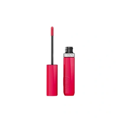 Imagen de L&#039;Oréal Paris Pintalabios Líquido, Color Intenso de Larga Duración, No Transfiere, Acabado Brillante con Efecto Vinilo, Infaillible Laque Resistance, Tono 250 Pink Oulala
