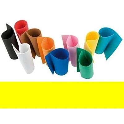Imagen de Faibo 1655 05 Bolsa de 10 láminas goma EVA 40x60 cm, color amarillo