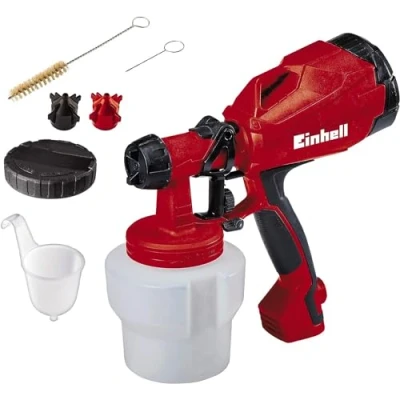 Imagen de Einhell Sistema de pulverización pintura con cable TC SY 500 P (500 W, para superficies trabajo pequeñas y medianas, lacas esmaltes, regulación del flujo pintura)