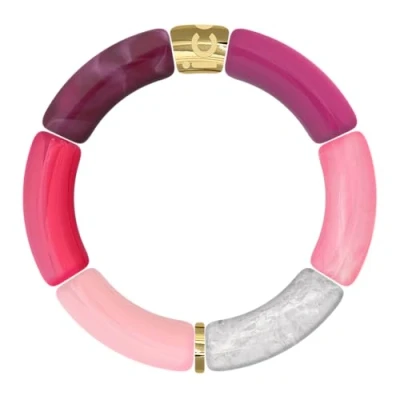 Imagen de ICE Jewellery Bella bracelet Pink harmony Pulsera de moda para mujer en rosa claro, y dorado (023554)