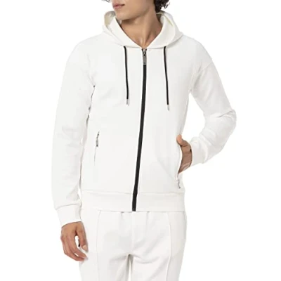 Imagen de Red Bridge Sudadera con capucha para hombre cremallera, crudo, L