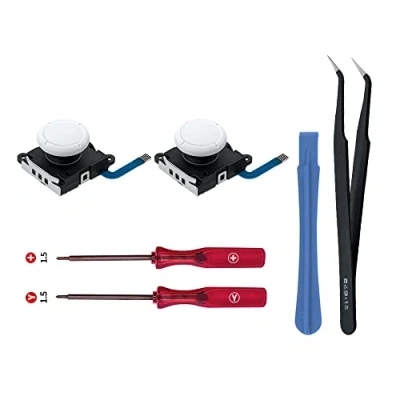 Imagen de Wigearss 2Pcs Reemplazo de 3D Joystick Analógico y Herramientas Reparación para NS Switch/Switch OLED Joy con Controller/Switch Lite