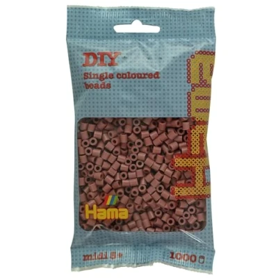 Imagen de Hama Bolsa con cuentas para planchar, aprox. 1000 midi Mosaik Deko niños a partir de 5 años Palisandro rojo