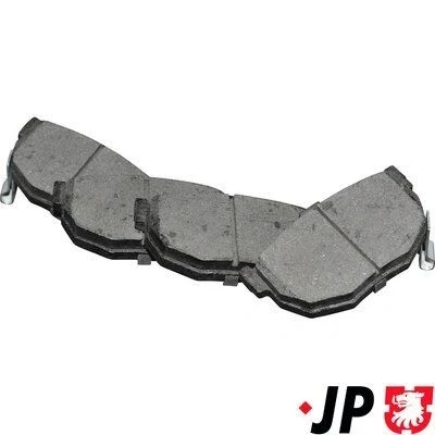 Imagen de JP GROUP 4063700110 Juego de pastillas freno Eje trasero con avisador acústico desgaste HYUNDAI: COUPE, Coupe II, Elantra III Hatchback