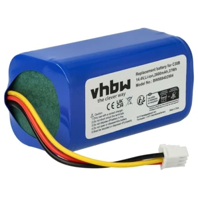 Imagen de vhbw Batería Compatible con Liectroux C30B, C30B 2D aspiradora (2600 mAh, 14,4 V, Li Ion)