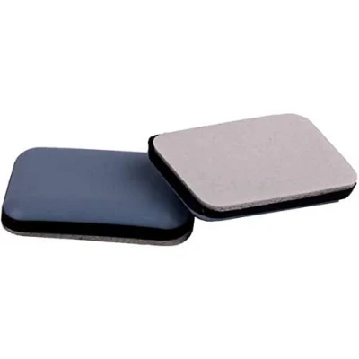 Imagen de protectores de teflón para muebles, suelos, color gris, 24 x 35 mm, 16 unidades