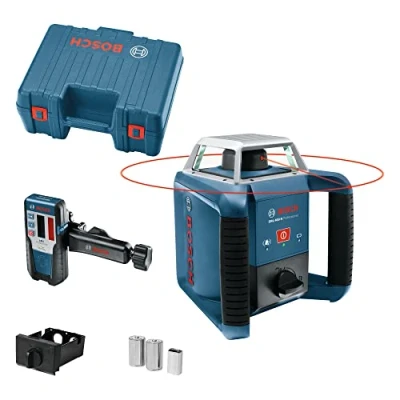 Imagen de Bosch Professional Nivel láser giratorio GRL 400 H (uso con un solo botón, LR 45, alcance Ø: hasta 400m, en maletín)