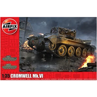 Imagen de Airfix Scale Kit de Modelo Tanque A1374 Cruiser MK.VIII A27M Cromwell MK.Vi 1:35, Color