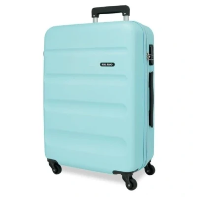 Imagen de Roll Road Flex Maleta Mediana Azul 46x65x23 cms Rígida ABS Cierre de combinación Lateral 56L 3,16 kgs 4 Ruedas Dobles