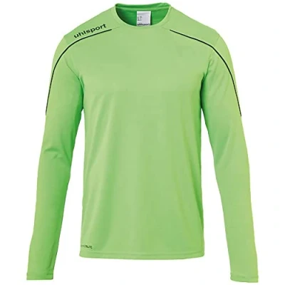 Imagen de Uhlsport Stream 22 Trikot Langarm Sudadera de Entrenamiento, Hombre, Verde Fluor/Negro, 140